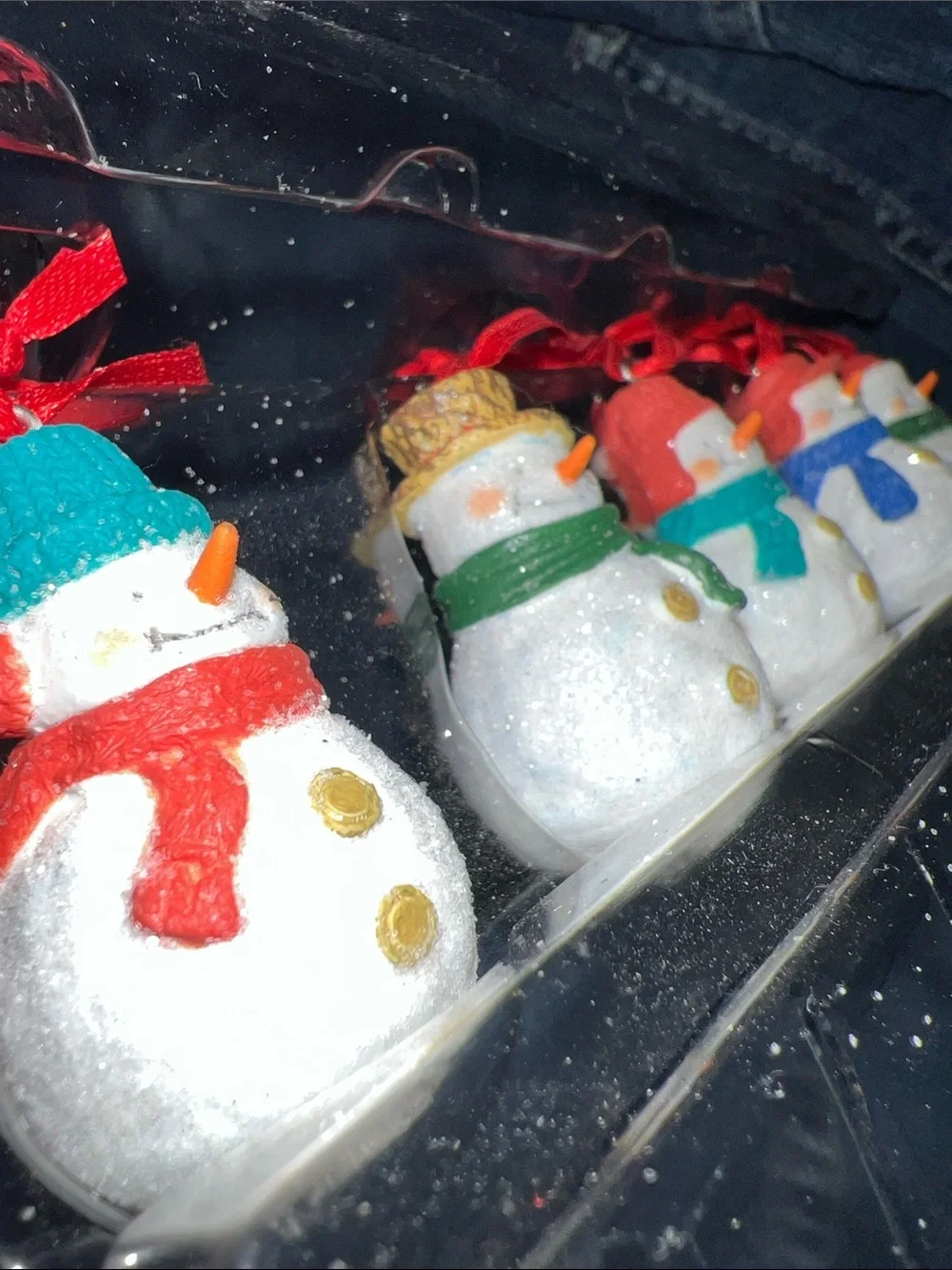 Hallmark 2013 Let It SnowMen 5 Mini Christmas Tree Ornaments NEW in Box